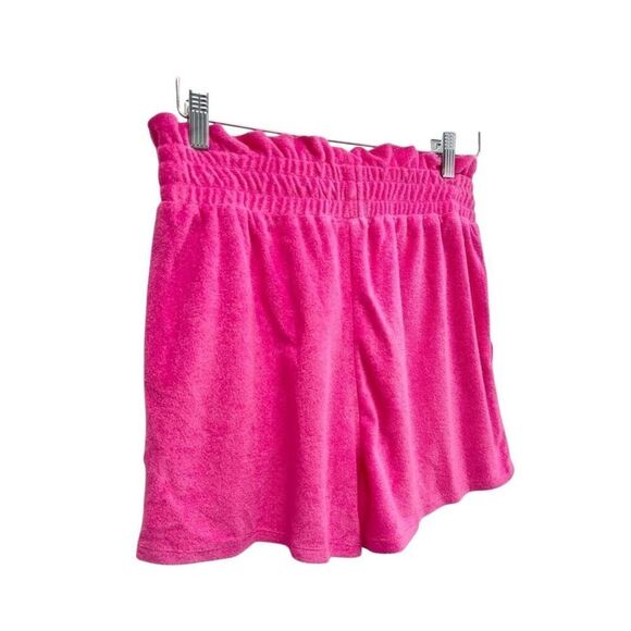 Aqua Swim Shorts Elastic Waistband Terrycloth Pool Pink Size Small NEW - Picture 3 of 6